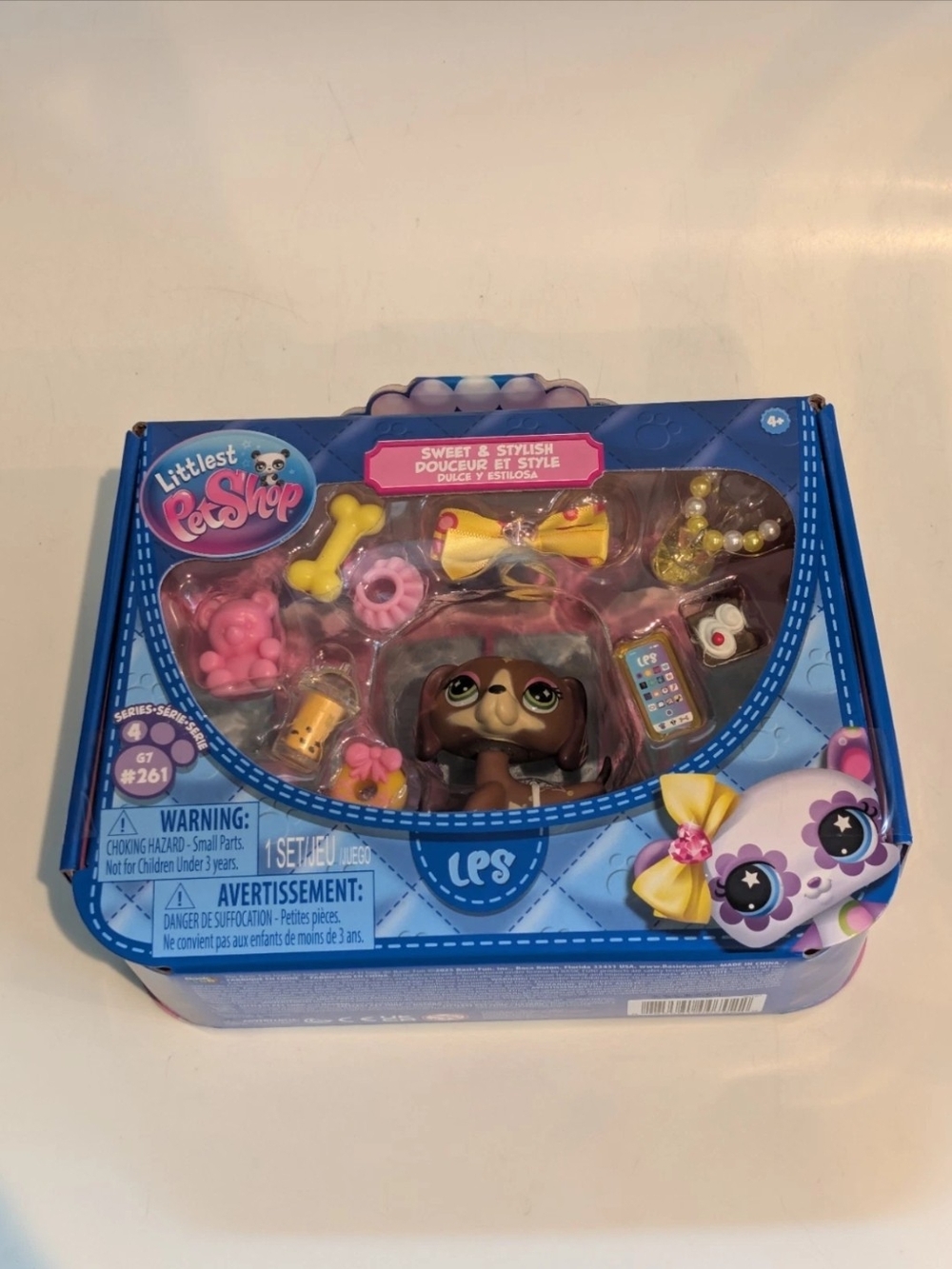 Littlest Pet Shop Lps Gen 7 G7 Sweet and Stylish Dachshund #261 Series 4 New!